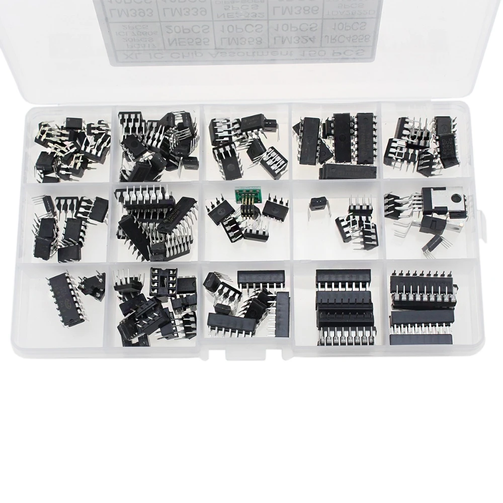 150PCS XL IC Chip Assortiment Oscillator NE555 LM358 LM324 LM393 PC817 LM386 Chip Sorteren Operationele Versterker