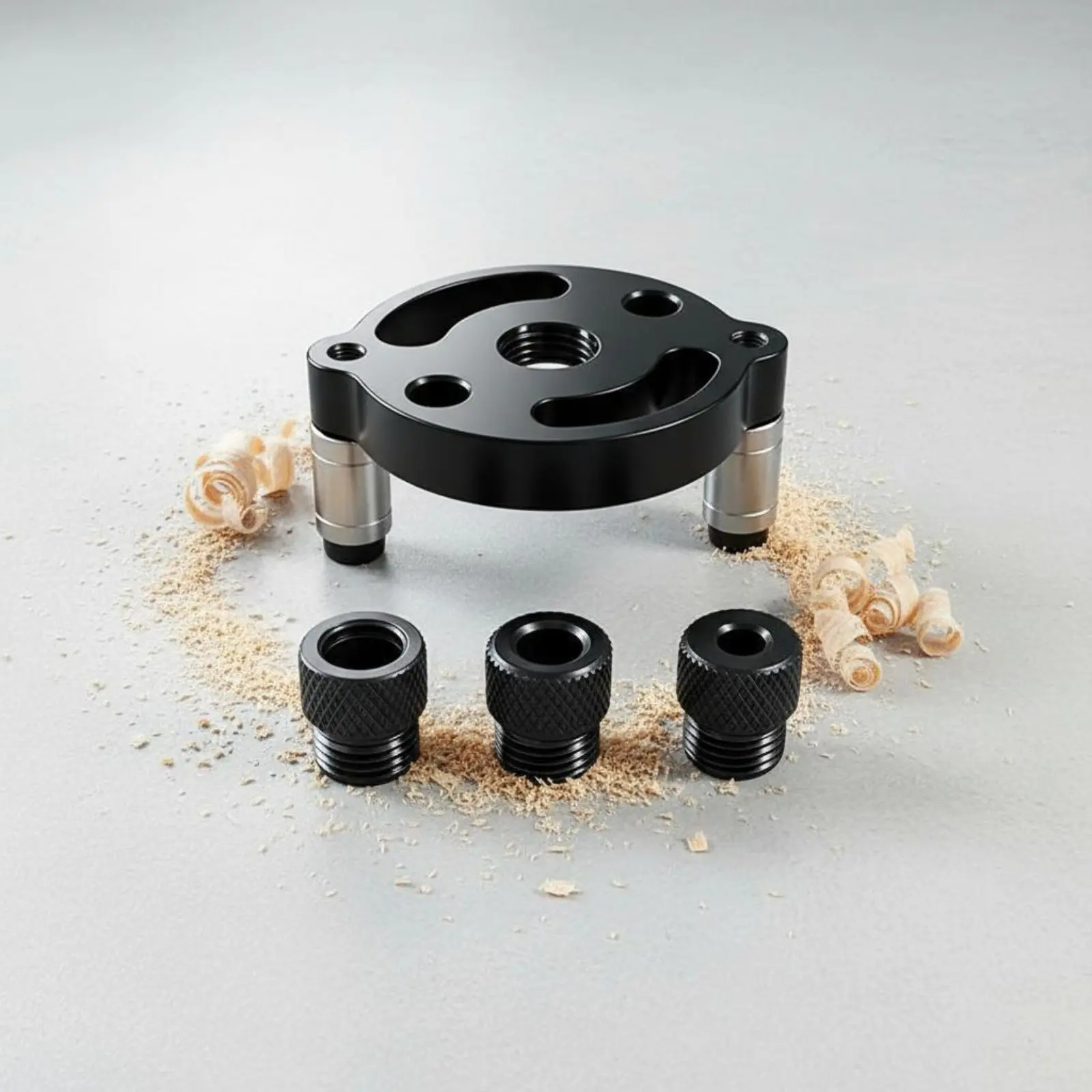 

Самоцентрирующийся шаблон для дюбелей с отверстием для удаления стружки, инструмент для сверления прямых отверстий, регулируемые ножки