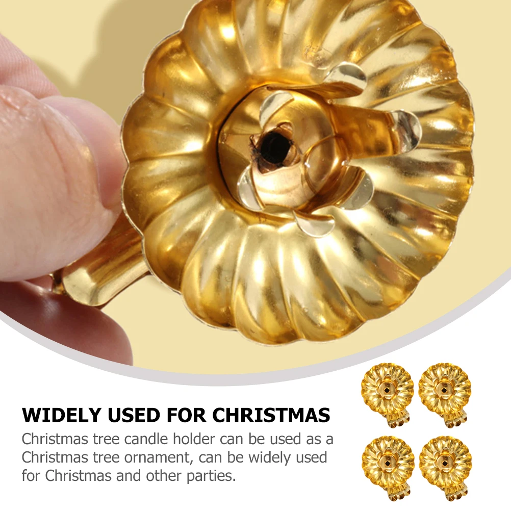 

15 Pcs Holders Metal Tree Bracket Clip Christmas C Clip Decor Tabletop nament Modern C Accessory Base