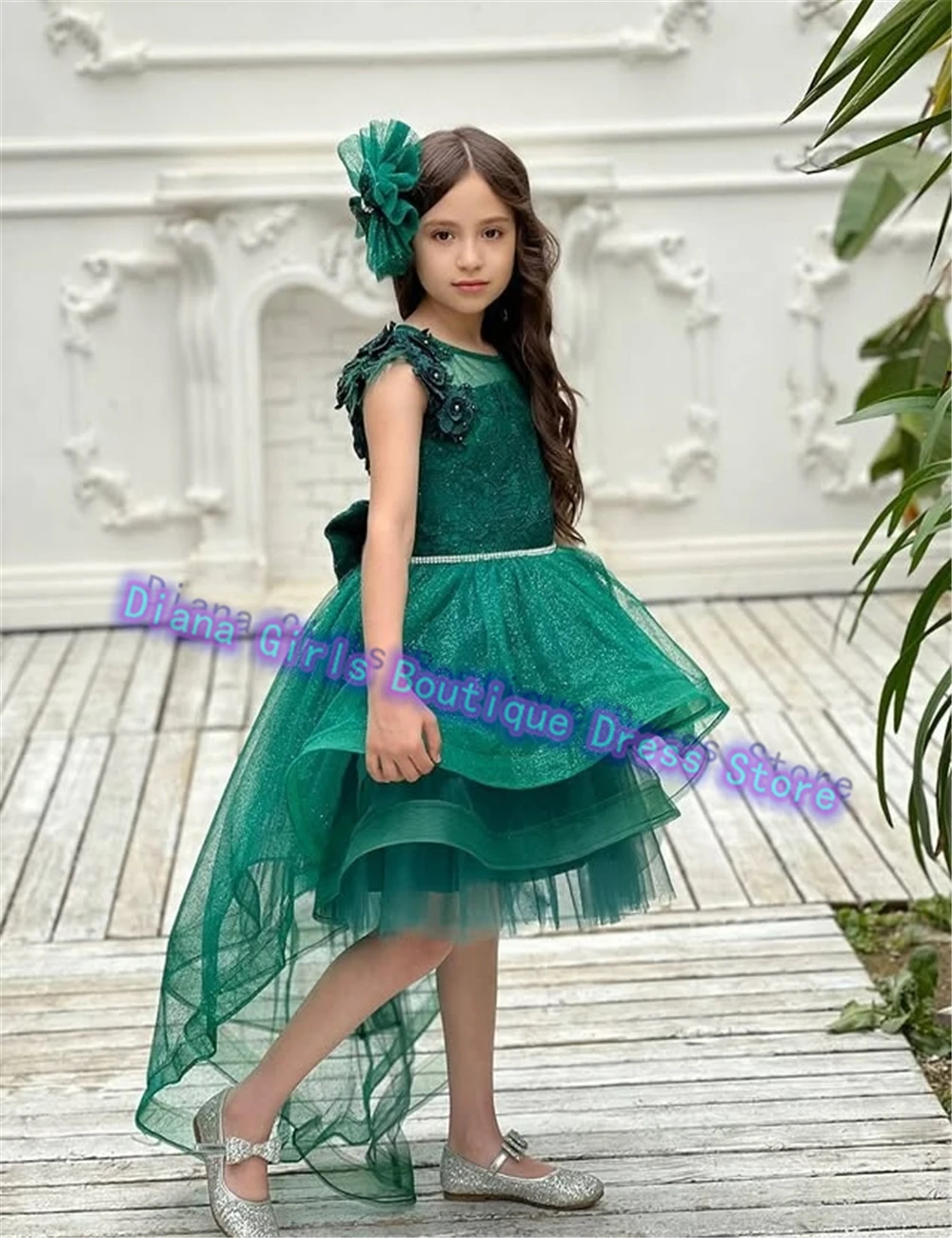 Customised Luxury Flower Girl Dress Appliqué for Kids Girls Wedding Birthday Party Banquet Little Princess Christmas Gowns