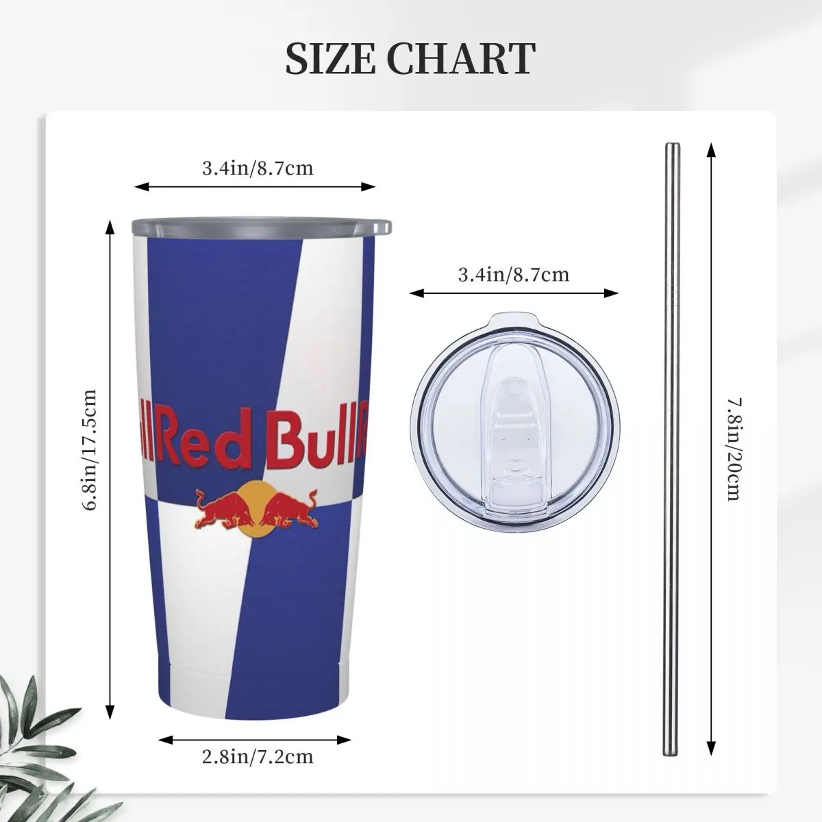 Stainless Steel Tumbler RB Bull Thermal Mug With Straws and Lid Battle Blue Cold and Hot Car Mugs Travel Graphic Water Bottle