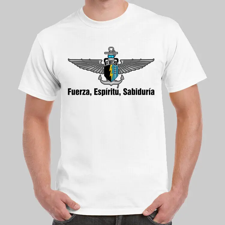 Fuerzas Especiales FES Special Operations Forces Mexican navies T-shirt Short Sleeve Casual Cotton O-Neck Shirts