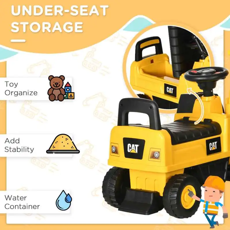 Capacidad Capacidad lbs Excavadora para gatos Niños Lbs Meses Escavadora de polipropileno Escavadora Aosom Paseo en juguete, con licencia de gato