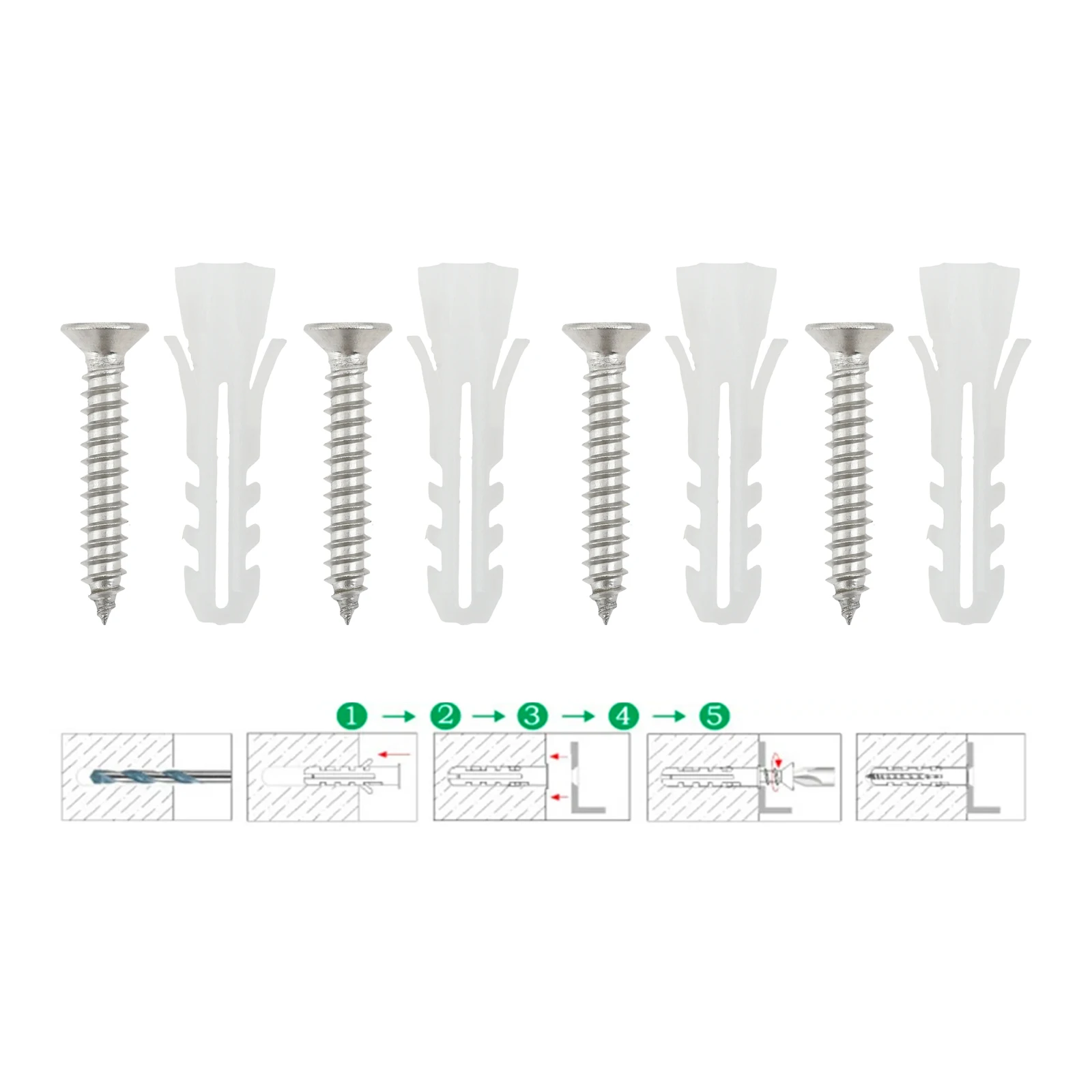 タップねじと拡大チューブ,バスルームとキッチンの吊り下げアクセサリー,写真のフレームと小さな装飾棚