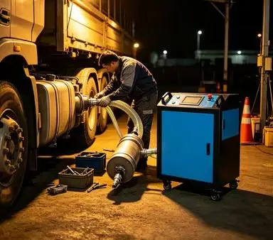 Diesel SCR DPF Cleaning Machine with Rubber Universal Adaptor, Compatible with Passenger & Commercial Vehicle DPF Filters