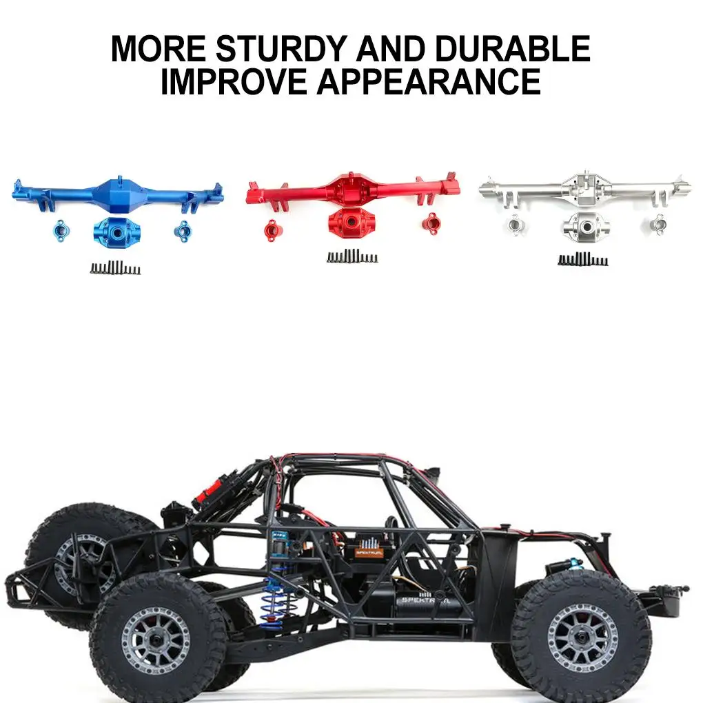 Rcgofollow 1/10 liga de alumínio atualização do eixo traseiro habitação rc eixo traseiro habitação para losi baja rey 4wd rc peça do carro