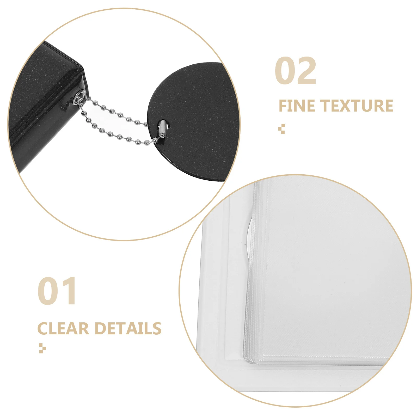 ミニフォトカードホルダーブック 3インチ ポータブル 中空デザイン 丸型フォトカードバインダー ゲームカードコレクター向け 小型フォトカード用