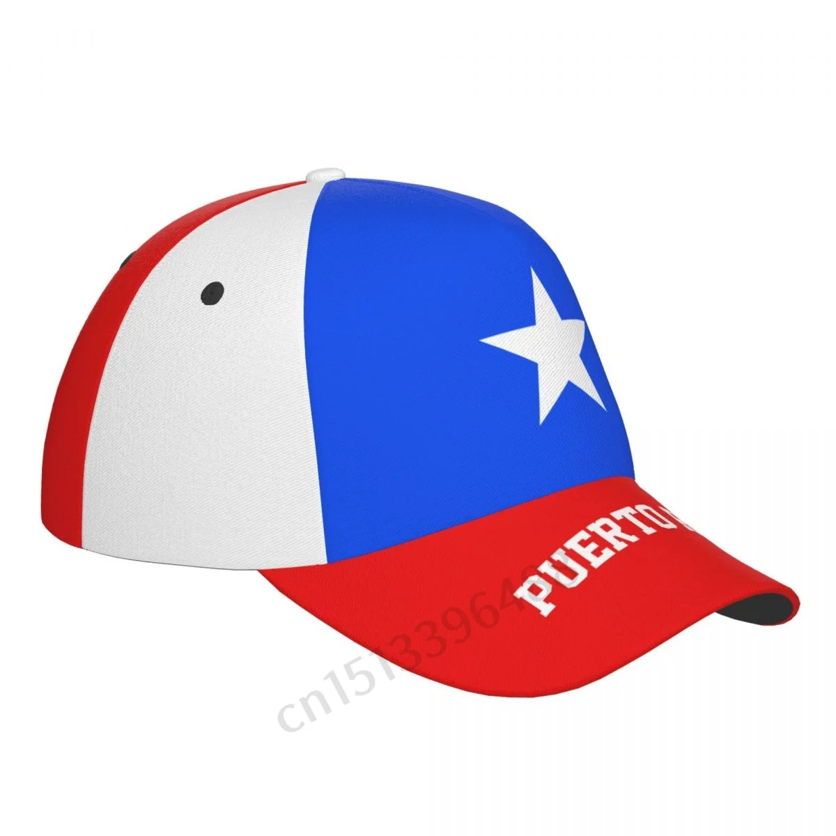 2026 Puerto Rico Flag 3D Soccer Hats Sun Baseball Cap Breathable Adjustable Men Women Outdoor Fishing Hat