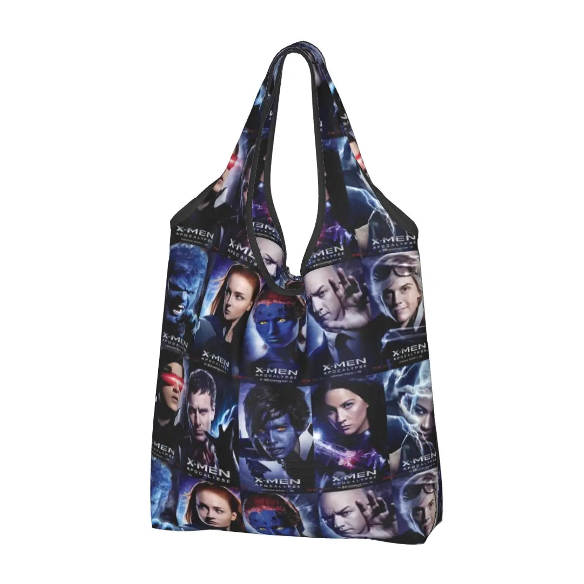 Custom Funny Printing Disney X-Men Marvel Film Shopping Tote Bag Portable Shopper Shoulder Handbag