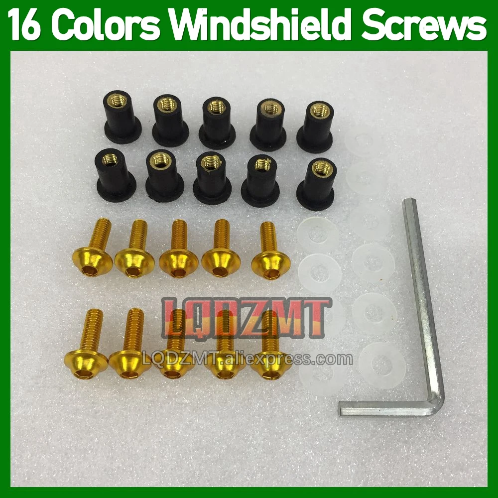 31pcs Moto Body Windshield Bolts For HONDA CBR600FS CBR600 CBR 600 F4 600F4 FS CBR600F4 99 00 1999 2000 Windscreen Nuts Screws