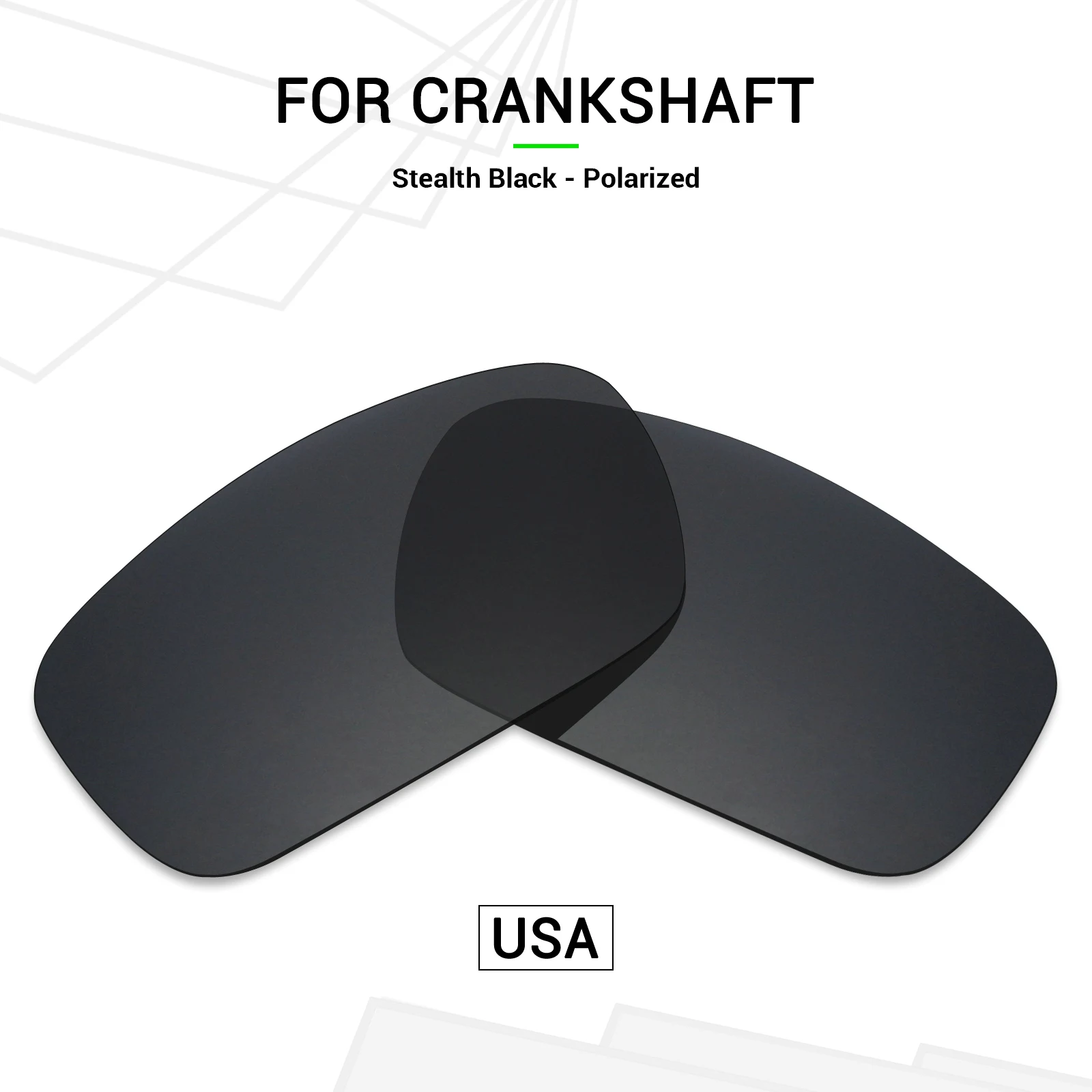 SNARK POLARIZED Replacement Lenses for Oakley Crankshaft OO9239-60mm Sunglasses - Multiple Options