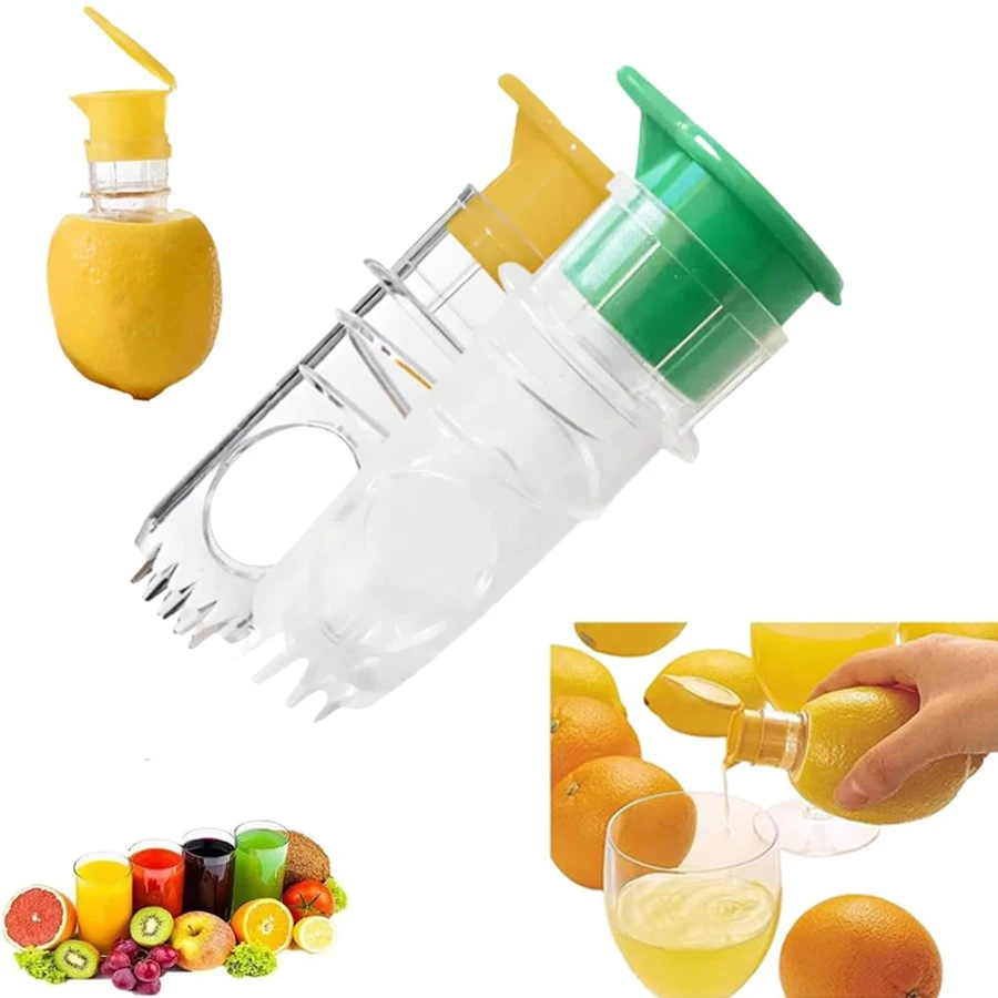 

New spiral manual citrus juicer portable lemon juicer with lid handheld lemon juicer perfect for cocktail drinks and cooking
