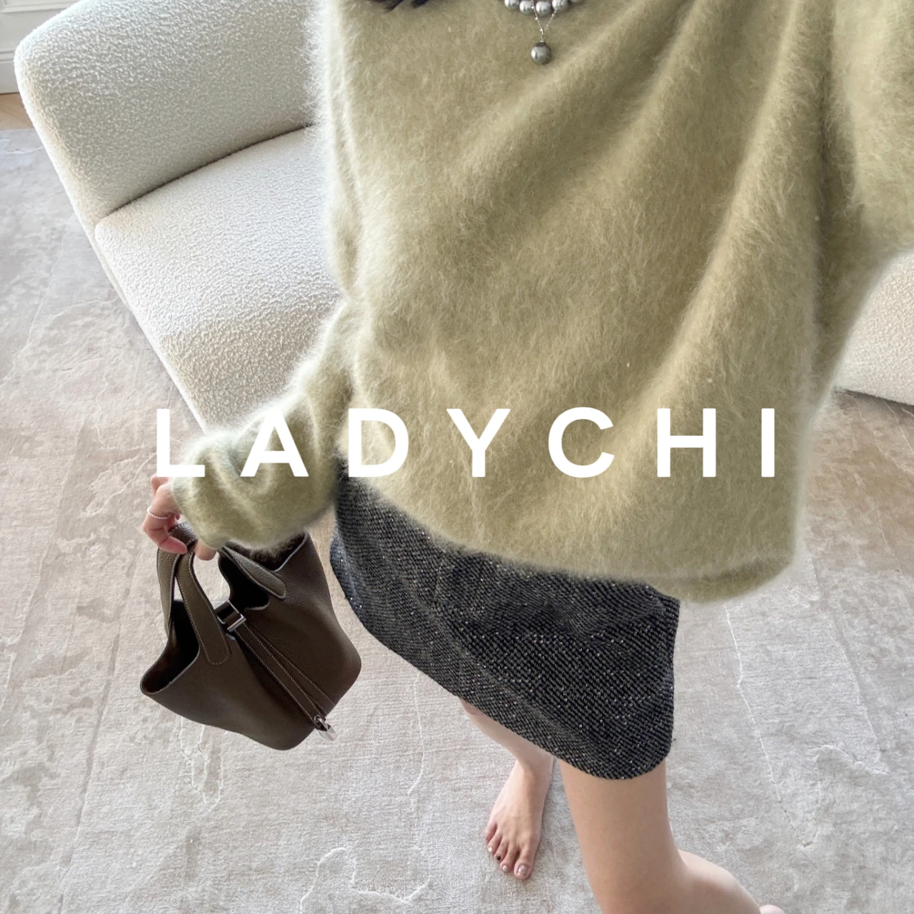 

LadyChi Full Camere Waed Fce Свободный свитер Dr Женский Ele круглый Ne Long Sve Thermal Faion Комплект осенней одежды