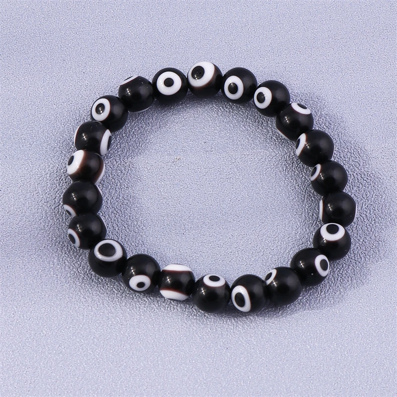 Böhmische handgemachte Evil Eye Perlen Handgelenk Armbänder & Armreifen für Frauen Mädchen Party Urlaub Schmuck Geschenke – Detail 9