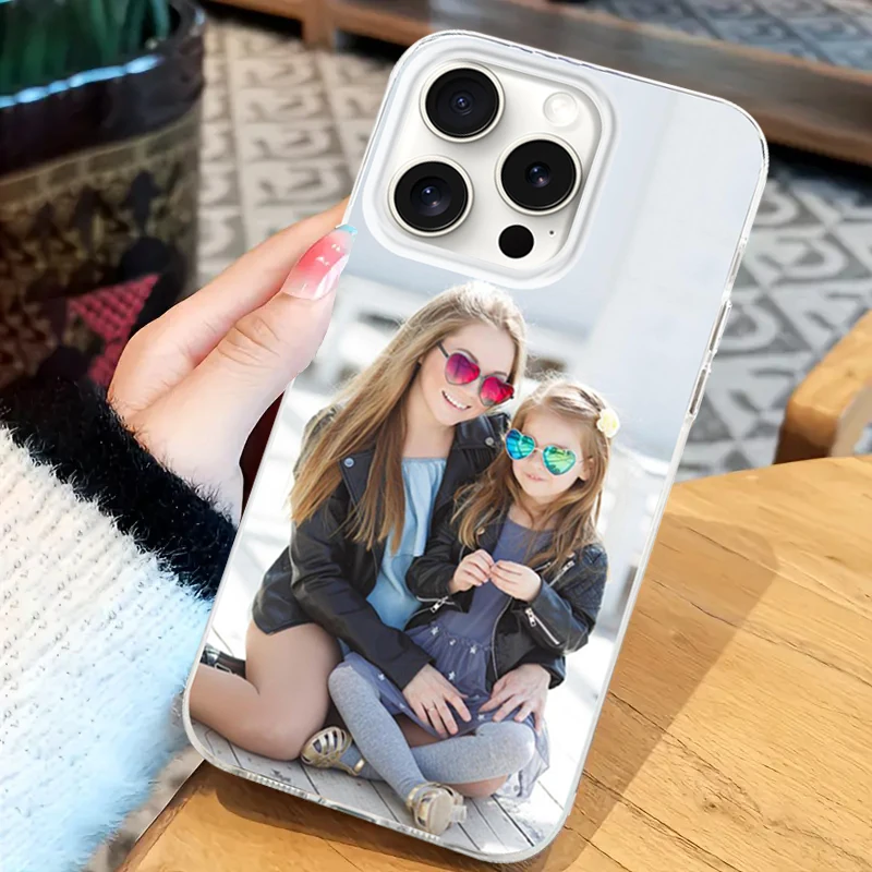 لتقوم بها بنفسك آيفون 16 15 14 13 12ProMax تخصيص الصورة الخاصة ريشة الشاش قذيفة سيليكون المتقدمة هاتف محمول واقية Co #3