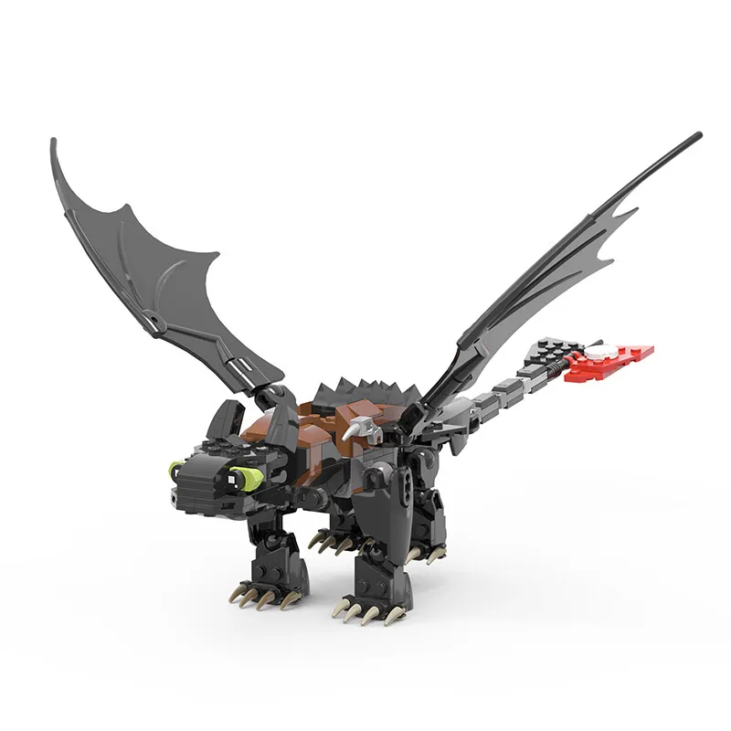 

MOC-23064 Беззубый ночной шут и подруга Светлый дракон Fury в комплекте 464 деталей