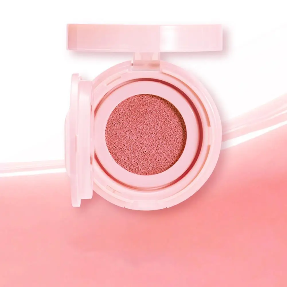 3Color Nude Contour Rouge Gesichtsbronzer Creme Feuchtigkeitsspendend Langanhaltend Kastanienbraun Wangentönung Natürliches Make-up Kissen Rouge