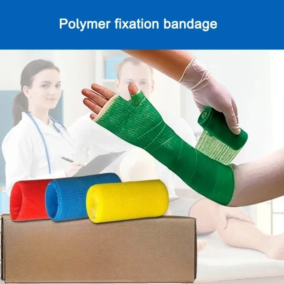 Reusable Fracture Cast Tape Shaping Bandage Emergency Joint Fixation Splint Portable First Aid Medical Supplies Replace Plaster