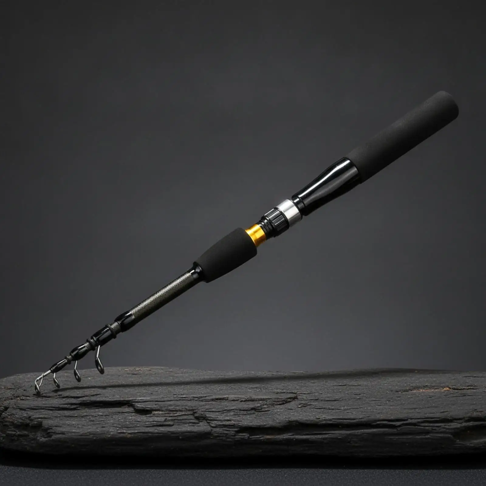 Lightweight Carbon Composite Fishing Rod with Textured Handle for Saltwater Lure and Casting