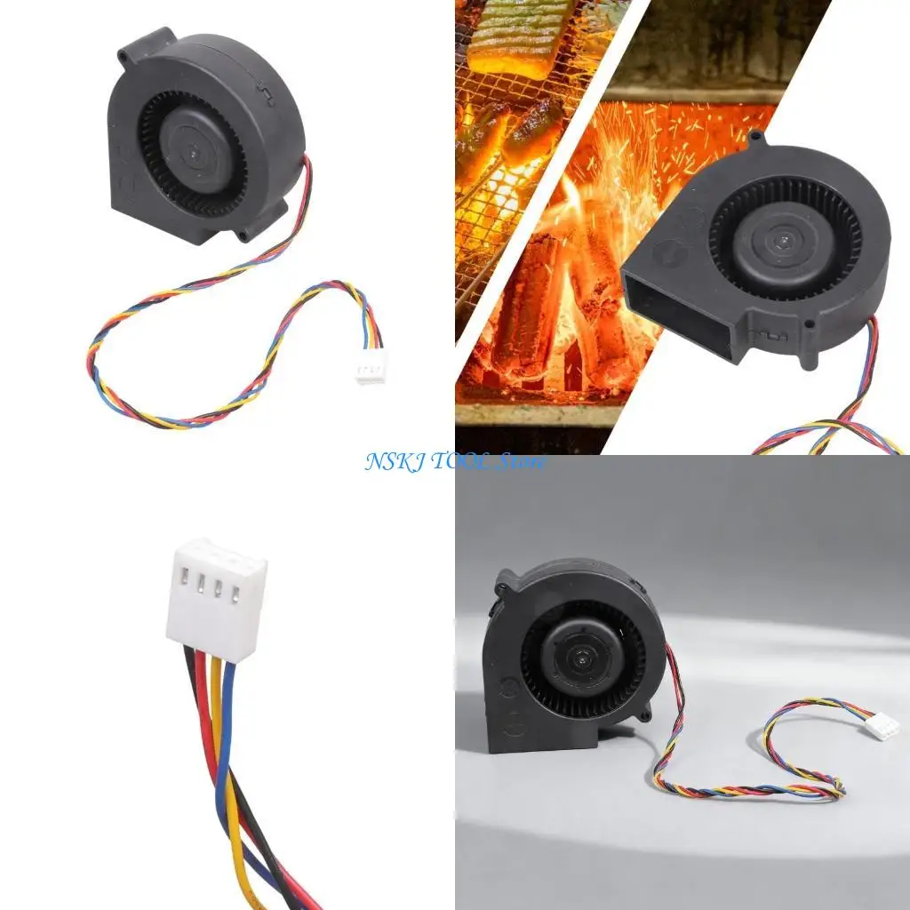 L8RC Compact 12V Industrial Blower 48CFM Cooling Fan for 3D Printers Networking Devices