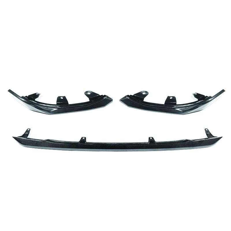 For BMW G42 2 Series 2-Door 2022 High Quality ABS Glossy Black Or Carbon Fiber Look Car Front Bumper Lip Spoiler Body Kit