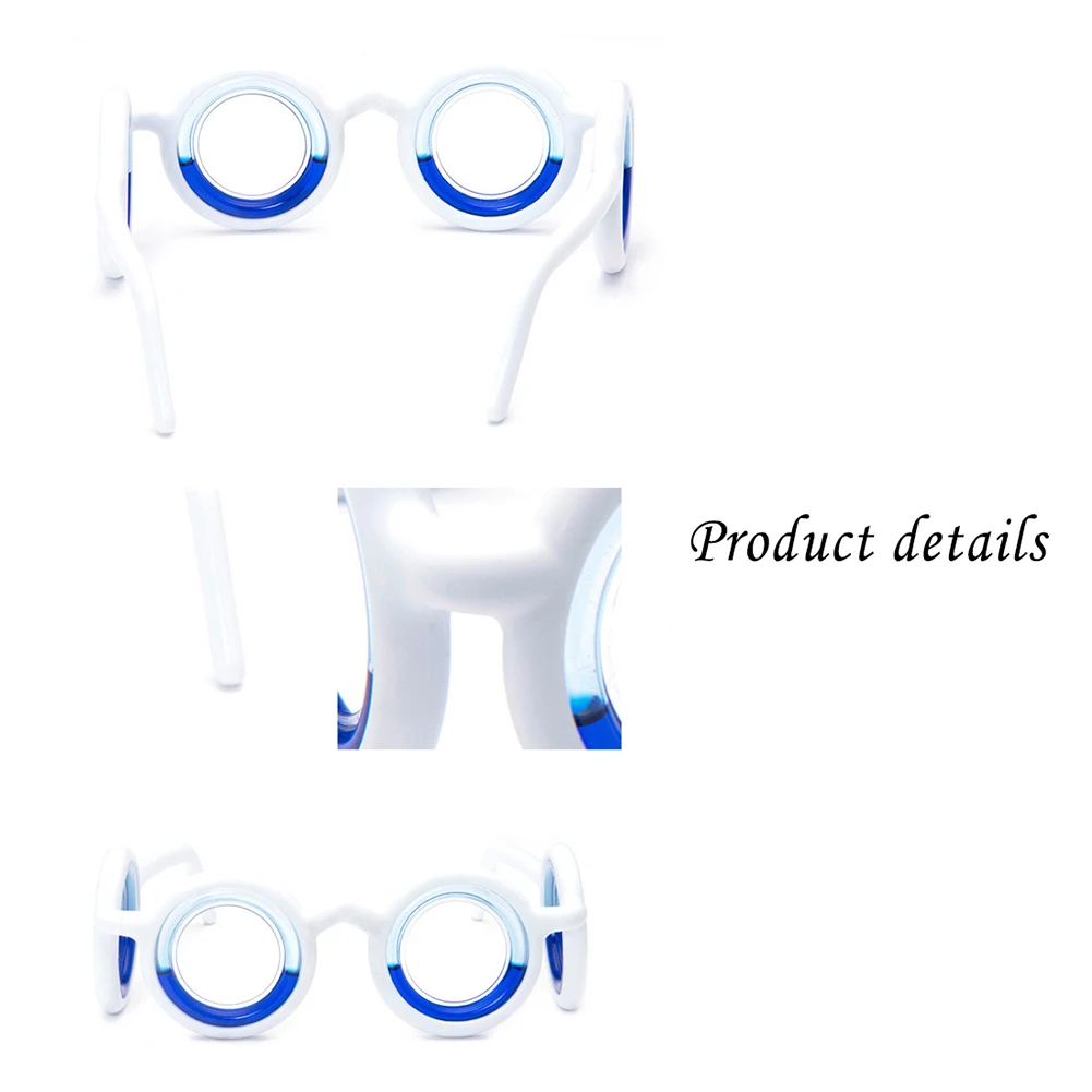 Multipurpose Anti-Sickness Glasses Without Lens Motion Sickness Glasses Detachable Lightweight Foldable for Old Adults Children