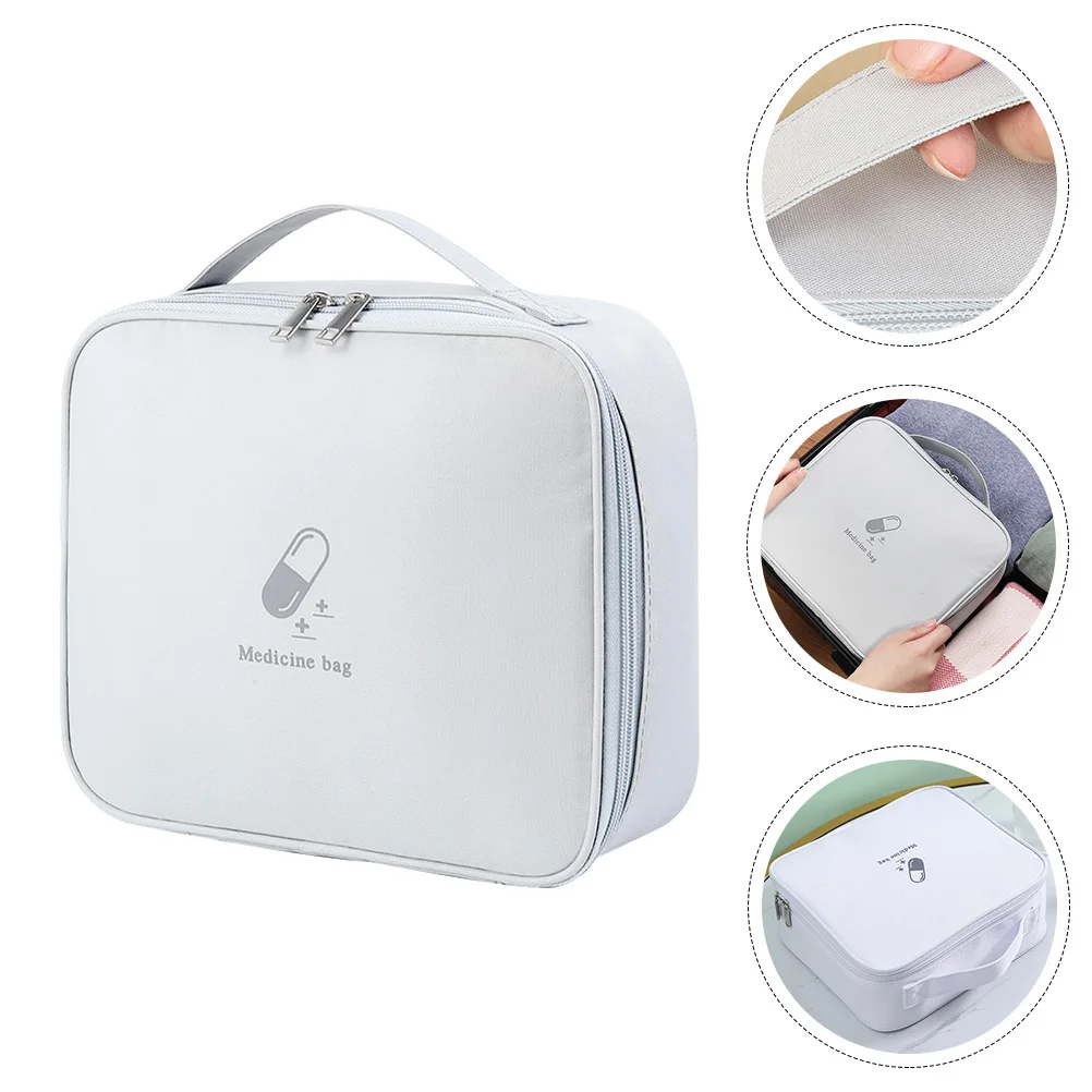 

Medical Bag First Aid Kit ganizer Portable Oxford Cloth Medicine Storage for Outdoor Office Home Use