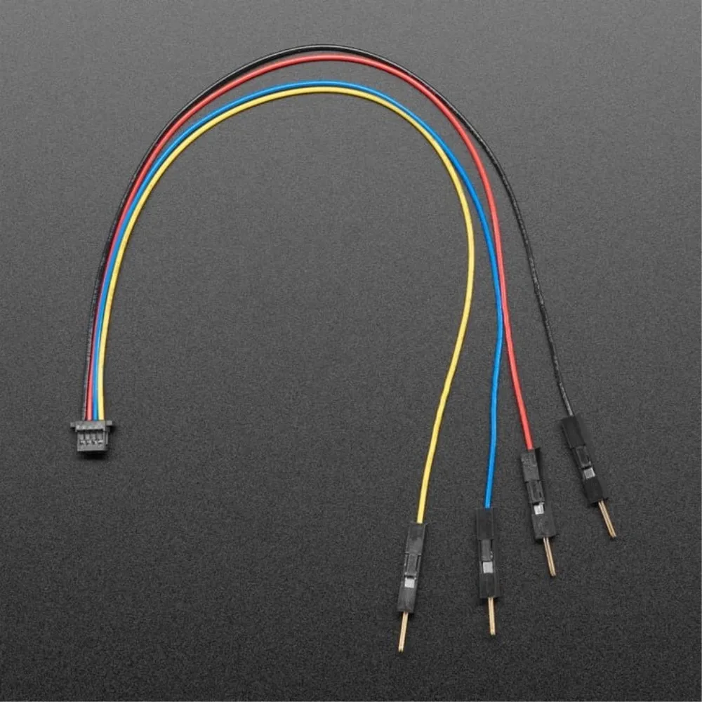 4209 STEMMA QT / Qwiic JST SH 4-pin to Premium Male Headers Cable - 150mm Long