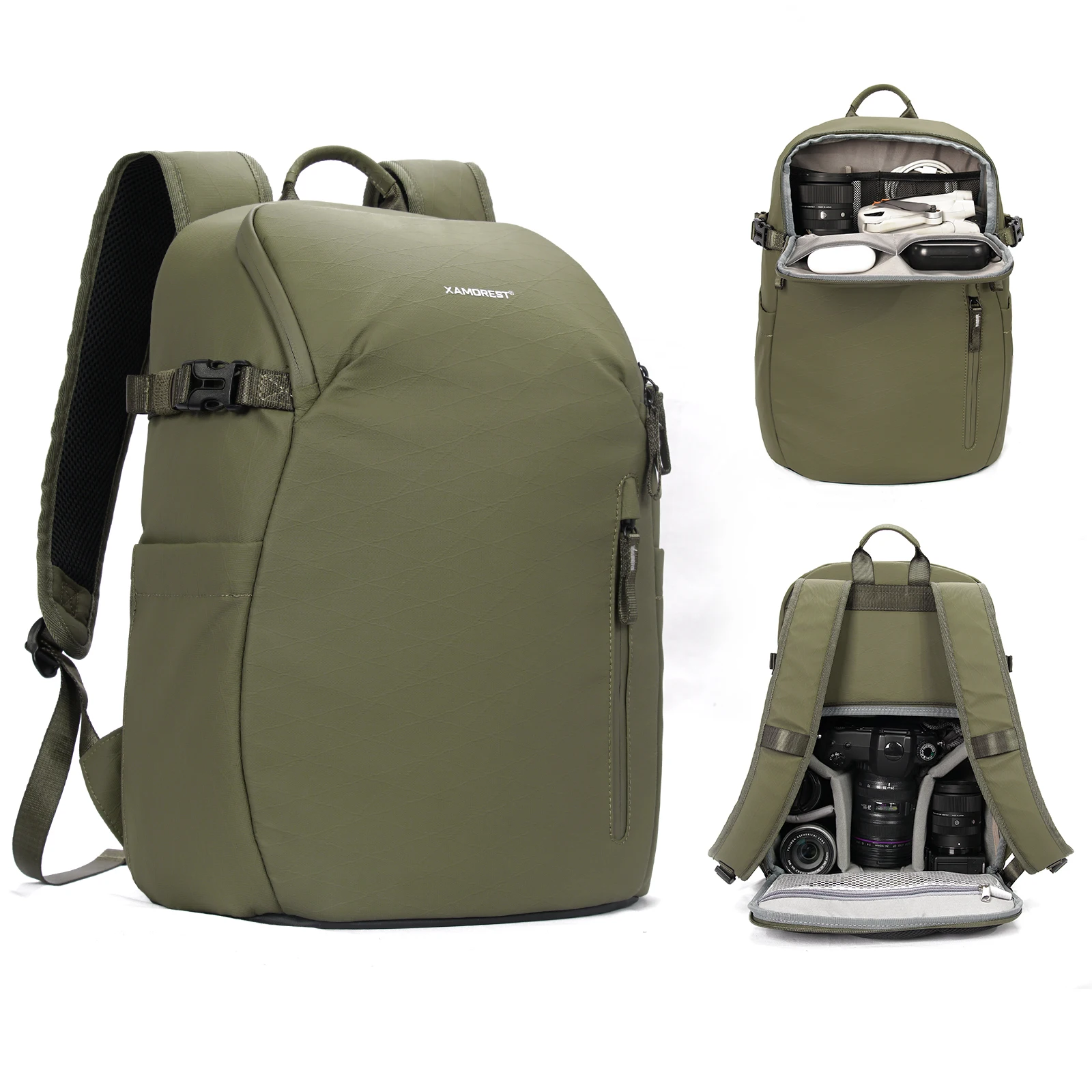 

Besnfoto Camera Backpack Waterproof Bag Professional Travel Photography Bag Large for DSLR SLR Mirrorless Camera with Tripod