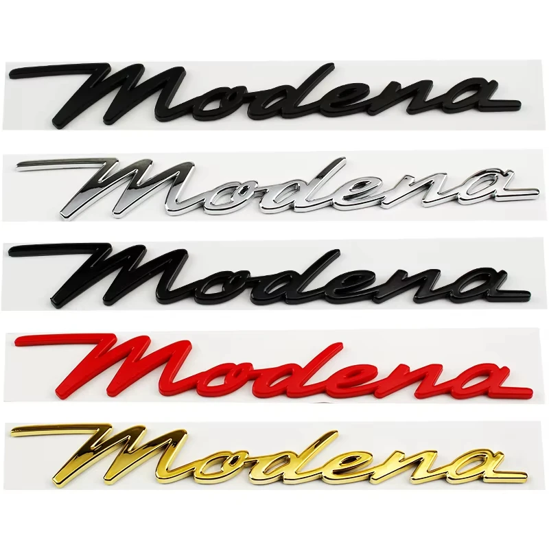 

3D Car Rear Trunk Letters Words Logo Badge Emblem Decals Sticker For Maserati Modena Levante Quattroporte Ghibli Accessories