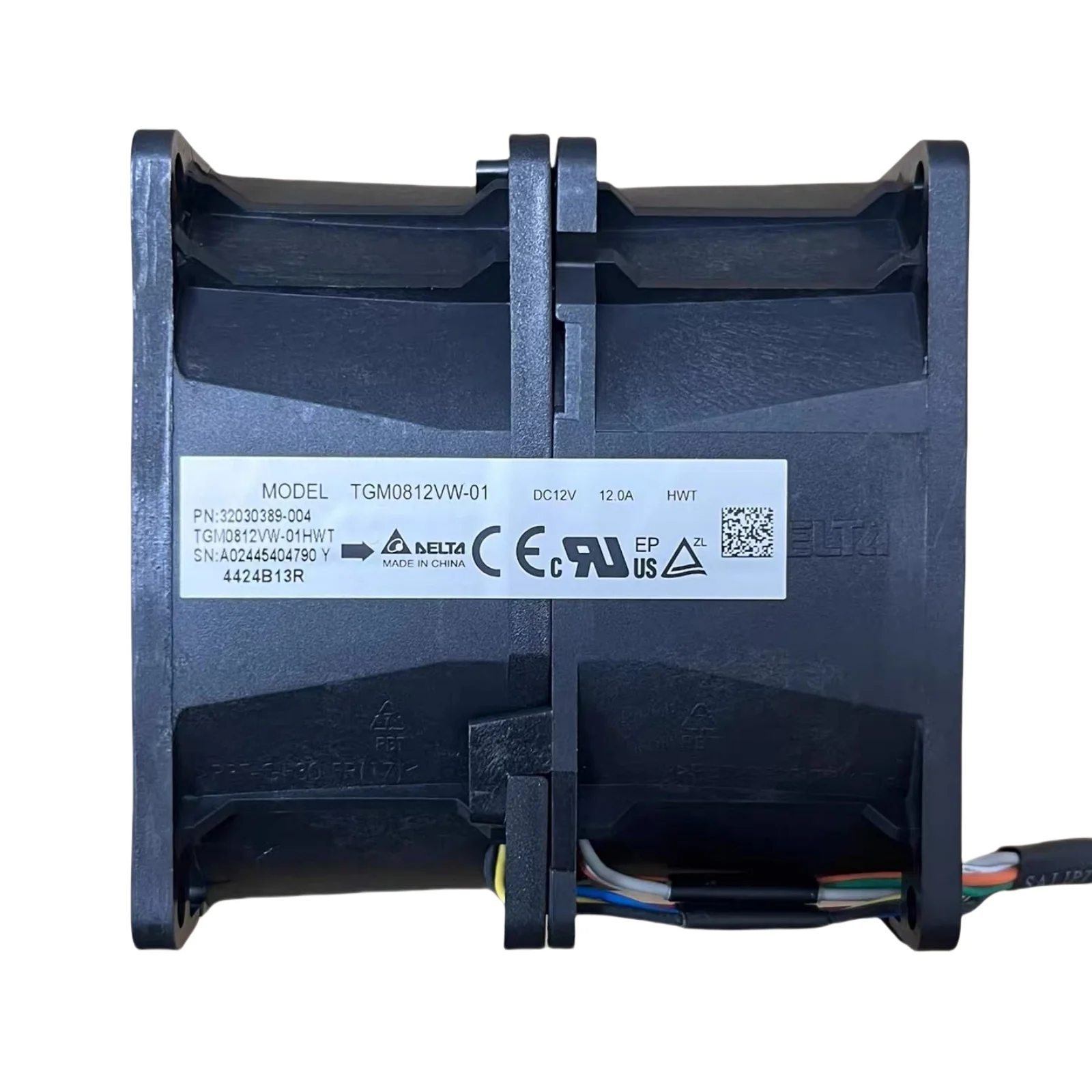 

Оригинальная система охлаждения с двумя вентиляторами Delta TGM0812VW-01 12 В, 12 А — 80x80x80 мм, 16500 об/мин x2, управляемая датчиком для промышленных роботов