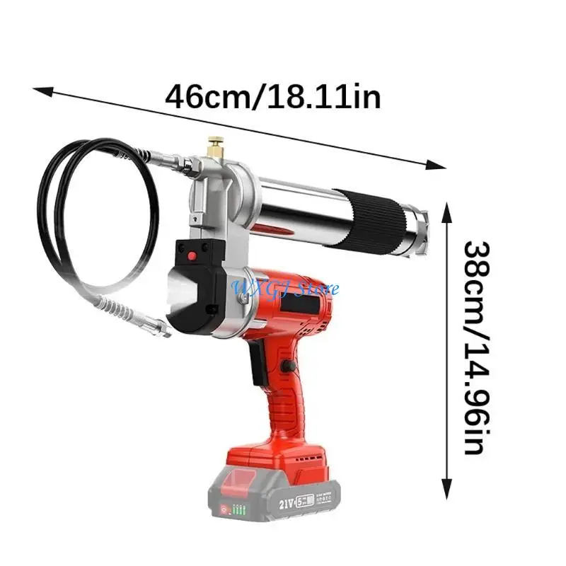 37JE Professional Electric Grease Guns Battery Power Source Aluminum Construction With 10000PSI High Pressure
