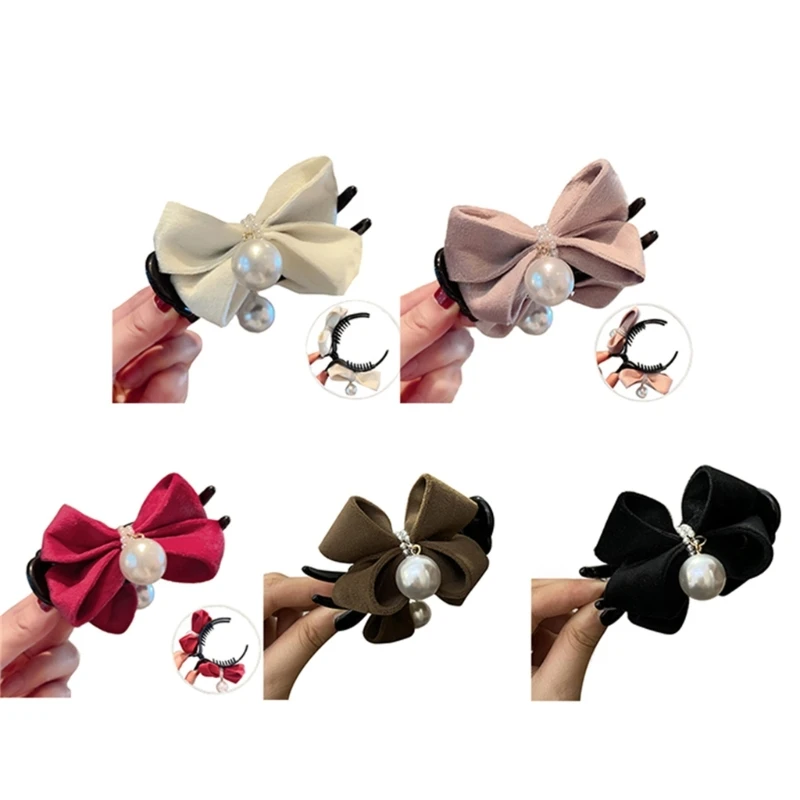 

Bow Claw Clip for Women Girls 3Inch Non-slip Hair Clamps for Buns Ponytail Hair Catch Strong Hold Styling Accessories