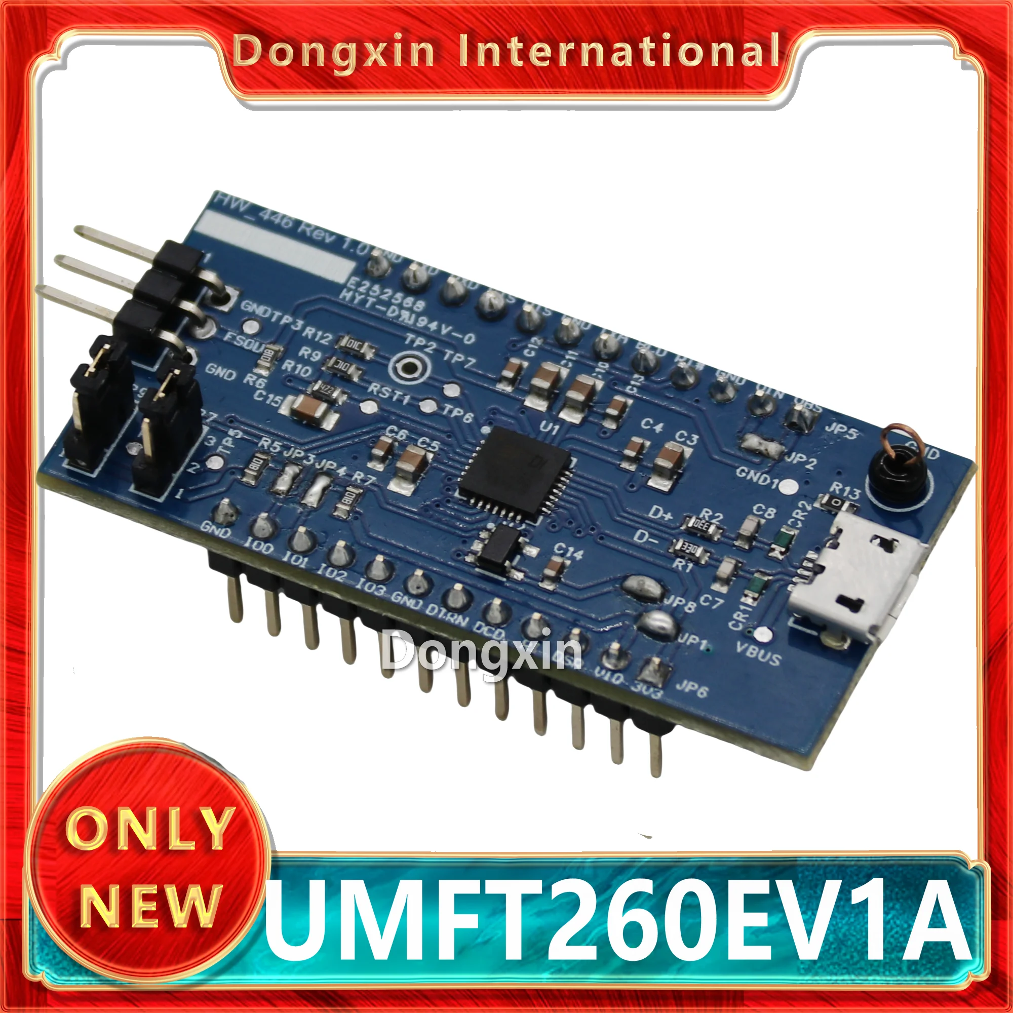 

Оригинальный запас FTDI UMFT260EV1A Модуль разработки FT260 USB для класса UART I2C HID