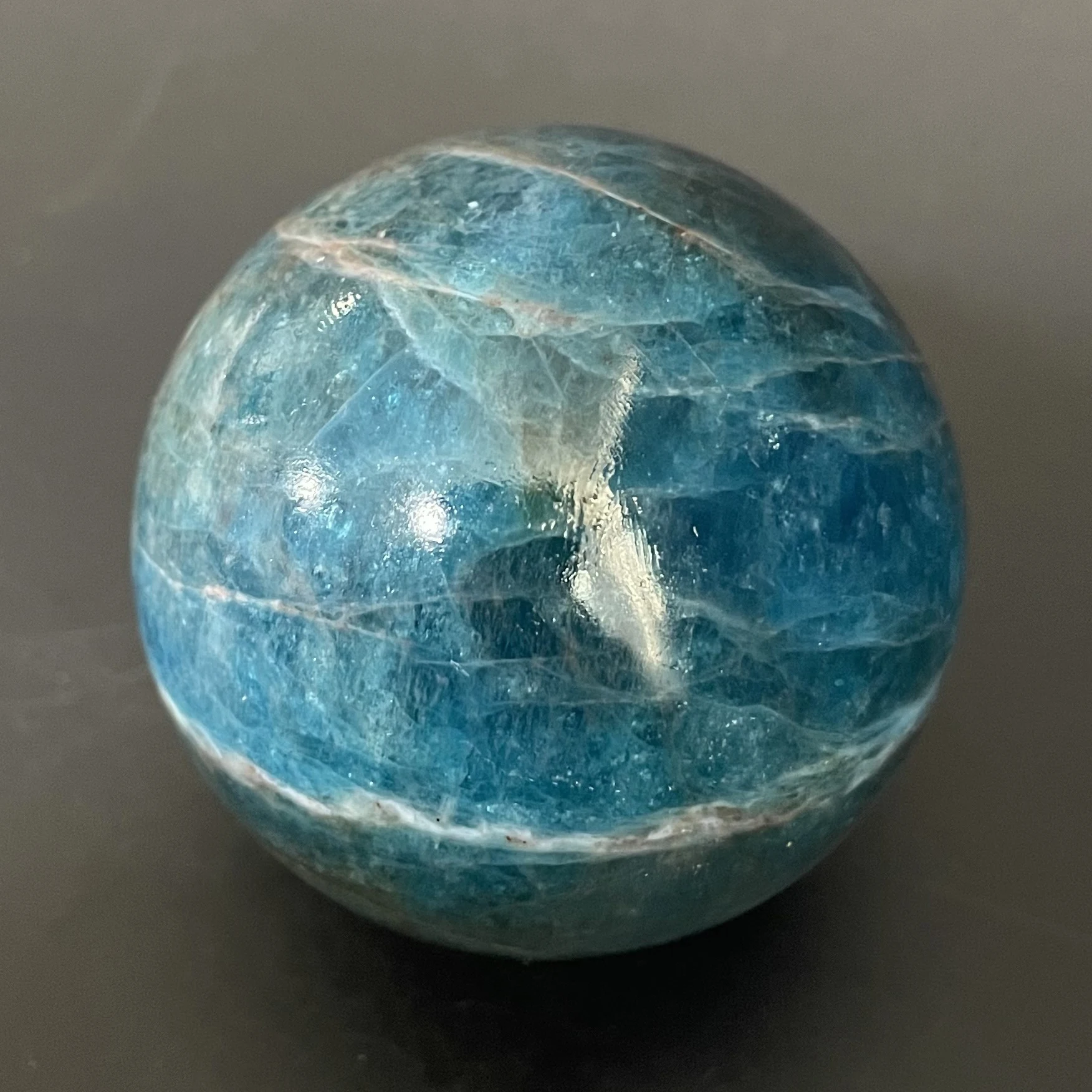 Natural Crystal Apatite Ball Rock Decoration Rough Polished Quartz Stone Healing - Image 4