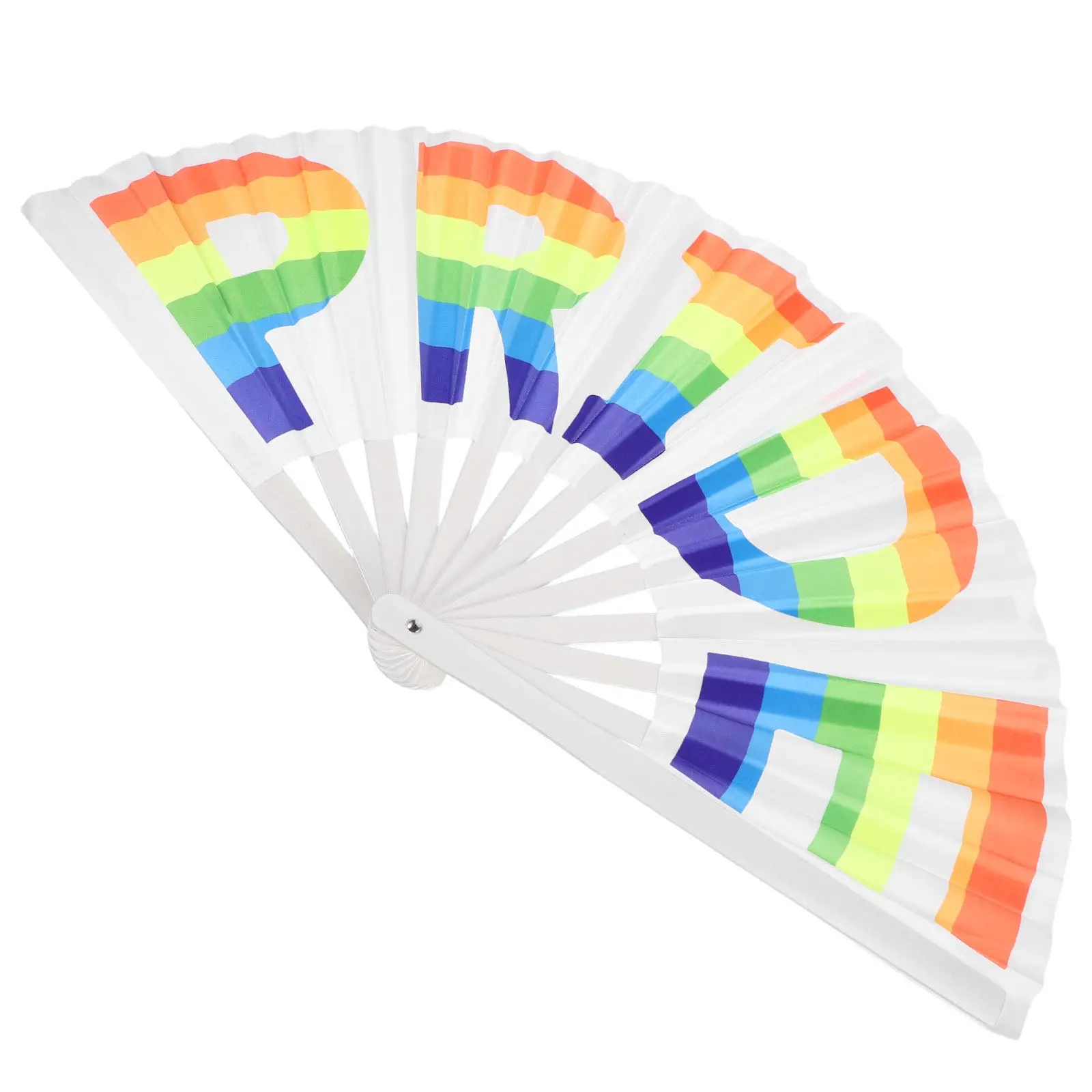 Rainbow Pride Folding Fan Lightweight Handheld Cooler for Parade Festival Party Dance Gay Pride Month Essentials