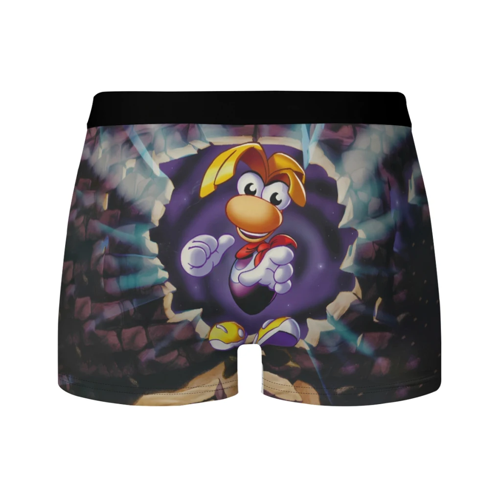 Cartoon-Rayman-Legends-Adventures-Game-Print Boxer Men's Panties Underpants Male  Breathable Man Boxershorts Underwear For Men