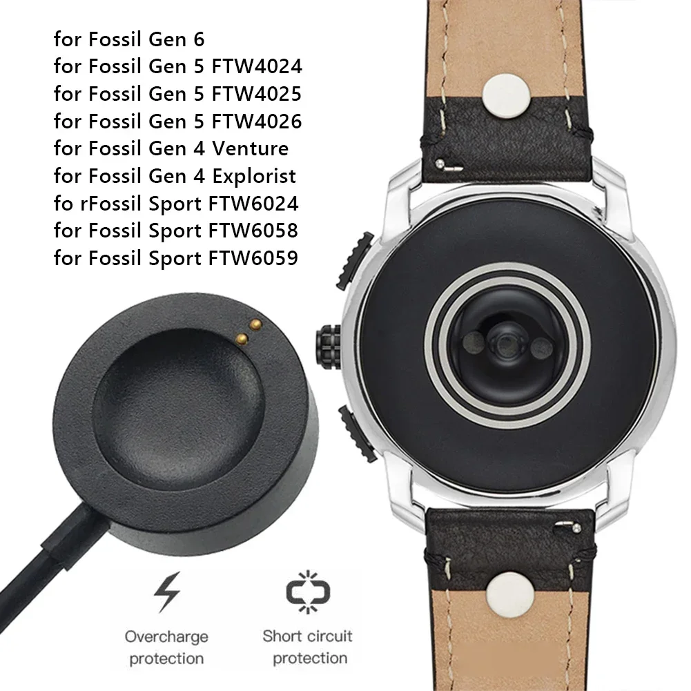 F25 Charging Cable For Fossil Gen 6 Gen5 Gen4 Venture Explorer Diesel Sport Smartwatch Magnetic Charger Power Supply Wire Dock