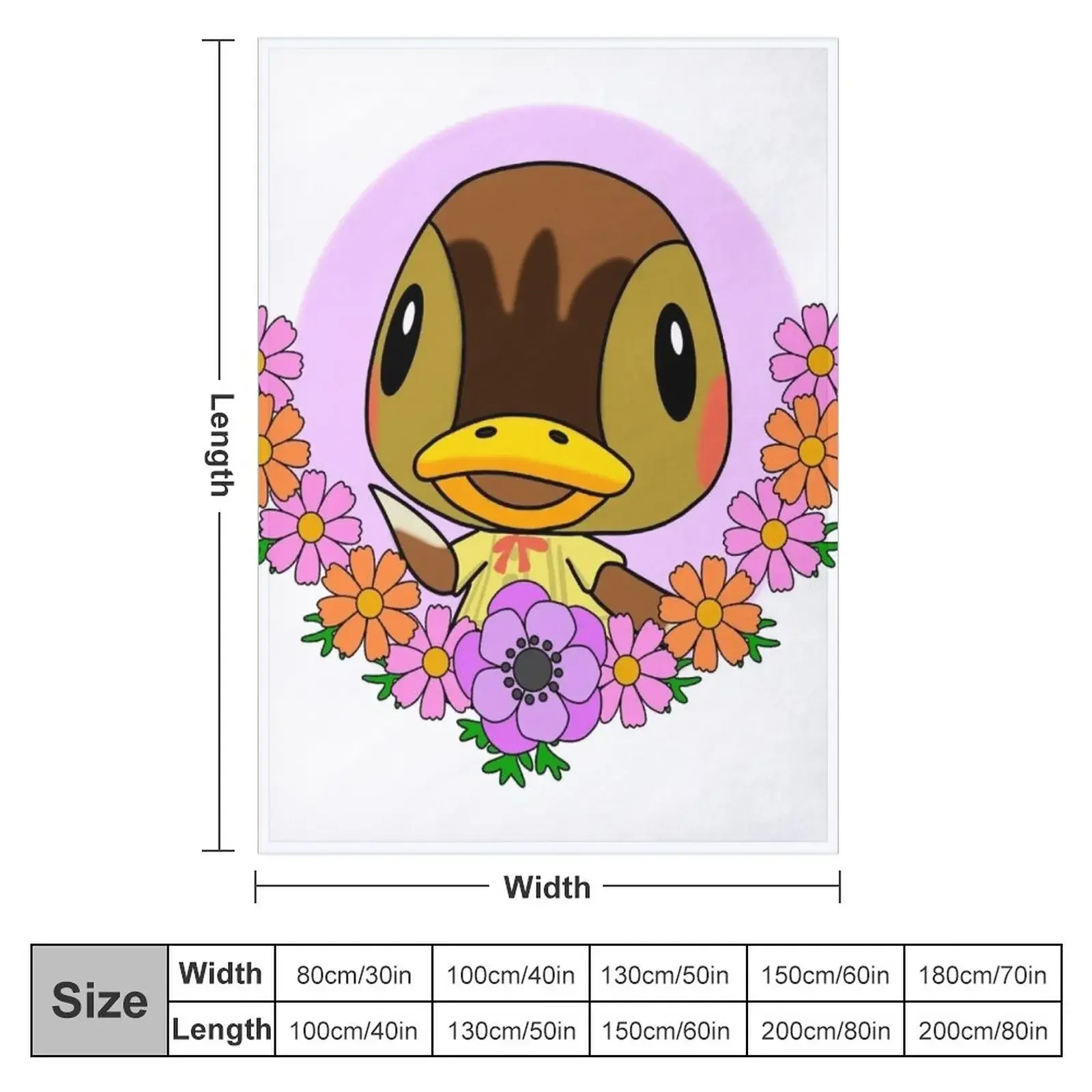 Little duck molly Throw Blanket Picnic christmas decoration Weighted Camping Blankets