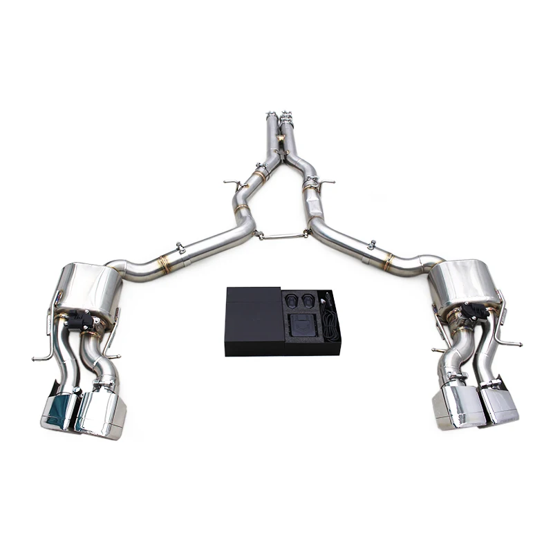 Выхлопная система Custom Exhaust Pipes Muffler Witn Control для Mercedes-Benz CLS63 AMG 2007-2017, из нержавеющей стали, с клапанами, спортивная, Catback