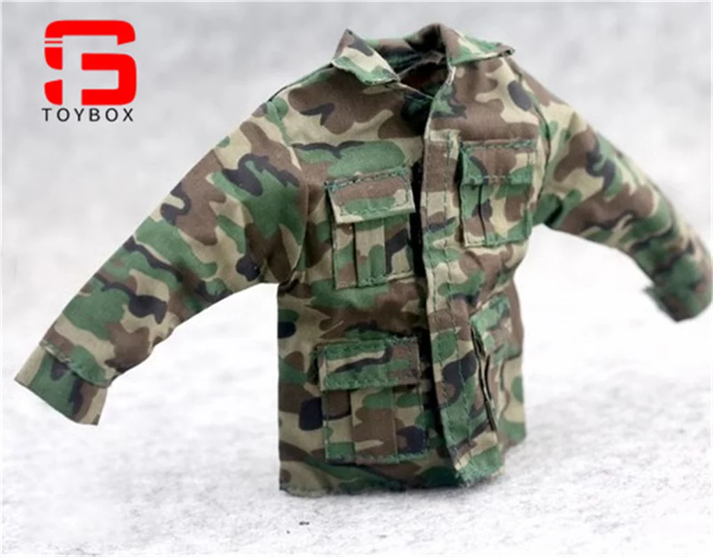 In Voorraad 1/6 Schaal Jungle Camouflage Gevechtsuniformen Soldaat Kleding Ingesteld Voor 12 Inch Mannelijke Militaire Actie Figuur Lichaam