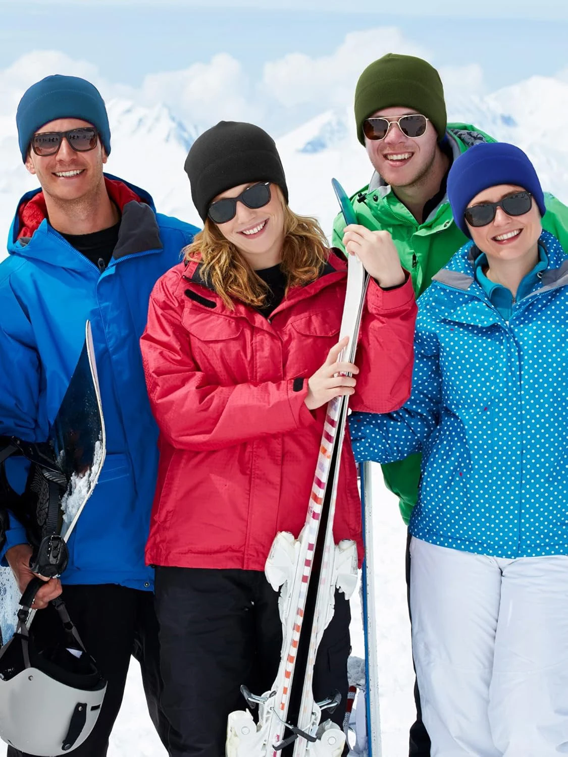 1 قطعة قبعة الجمجمة الشتوية الدافئة لينة القطبية الصوف قبعة سميكة يندبروف قبعة في الهواء الطلق قبعة قبعة تزلج للجنسين مناسبة للجنسين #3