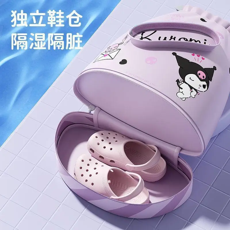 

Good-Looking Cartoon Sanrios Kuromi My Melody Swimming Storage Bag High-Capacity Backpack Multifunctional Waterproof Pouch
