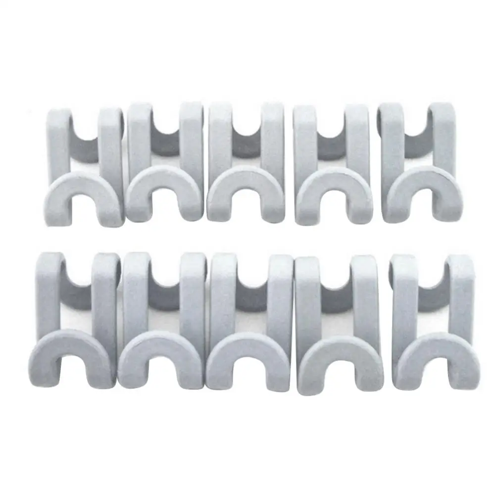 10 pezzi di plastica multifunzionale a forma di S doppi ganci Organizer porta scarpe Couture potenti accessori per appendiabiti