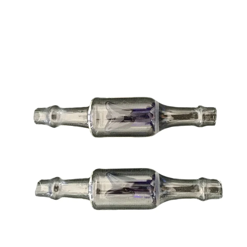 Glass Non Return Check Valve Anti Drip Backflow Prevention Glass One Way Valve for Liquid Filling Machine Accessory