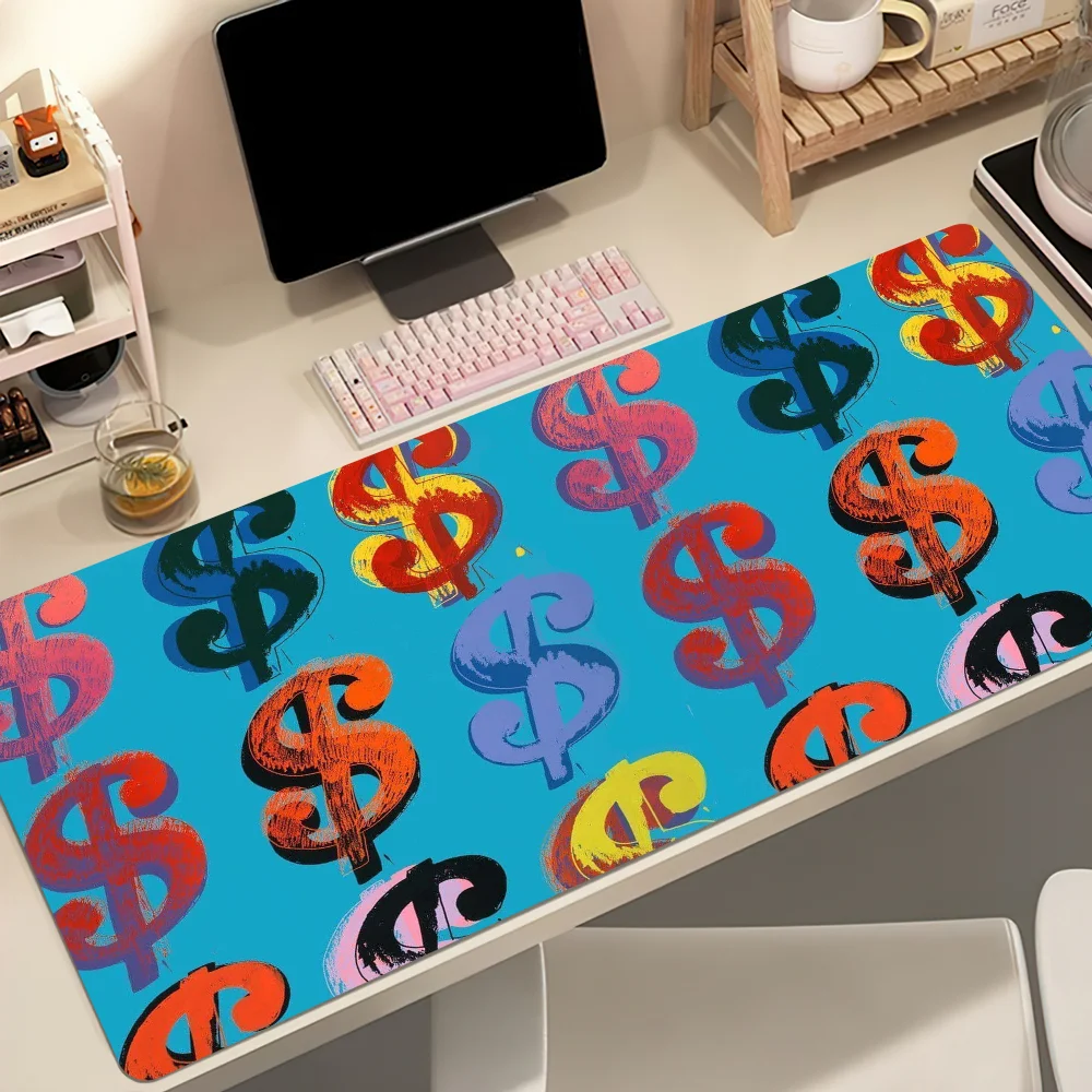Andy Warhol Art Mouse Pad Non-slip Thickened MousePad Student Gaming Cushion Large Writing Lockedge Office