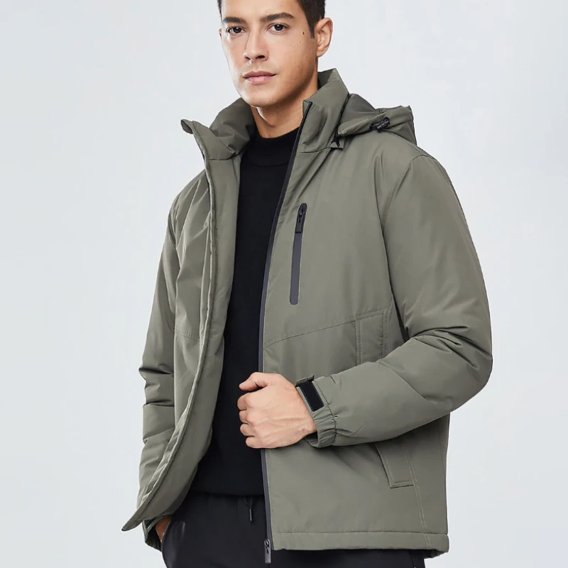 Xiaomi Autumn and Winter New Fashion Trend Large Size Cotton-Padded Men's Casual Loose Comfortable Thick Warm High-Grade Coat