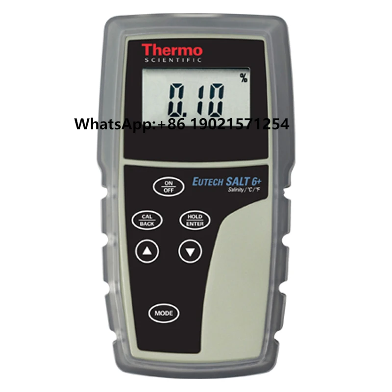 

EUTECH Salt 6+ with CONSEN91B Electrode, Calibration Solutions and Rinse Water Grip-Clip, and Batteries.PN.ECSALT603PLUSK