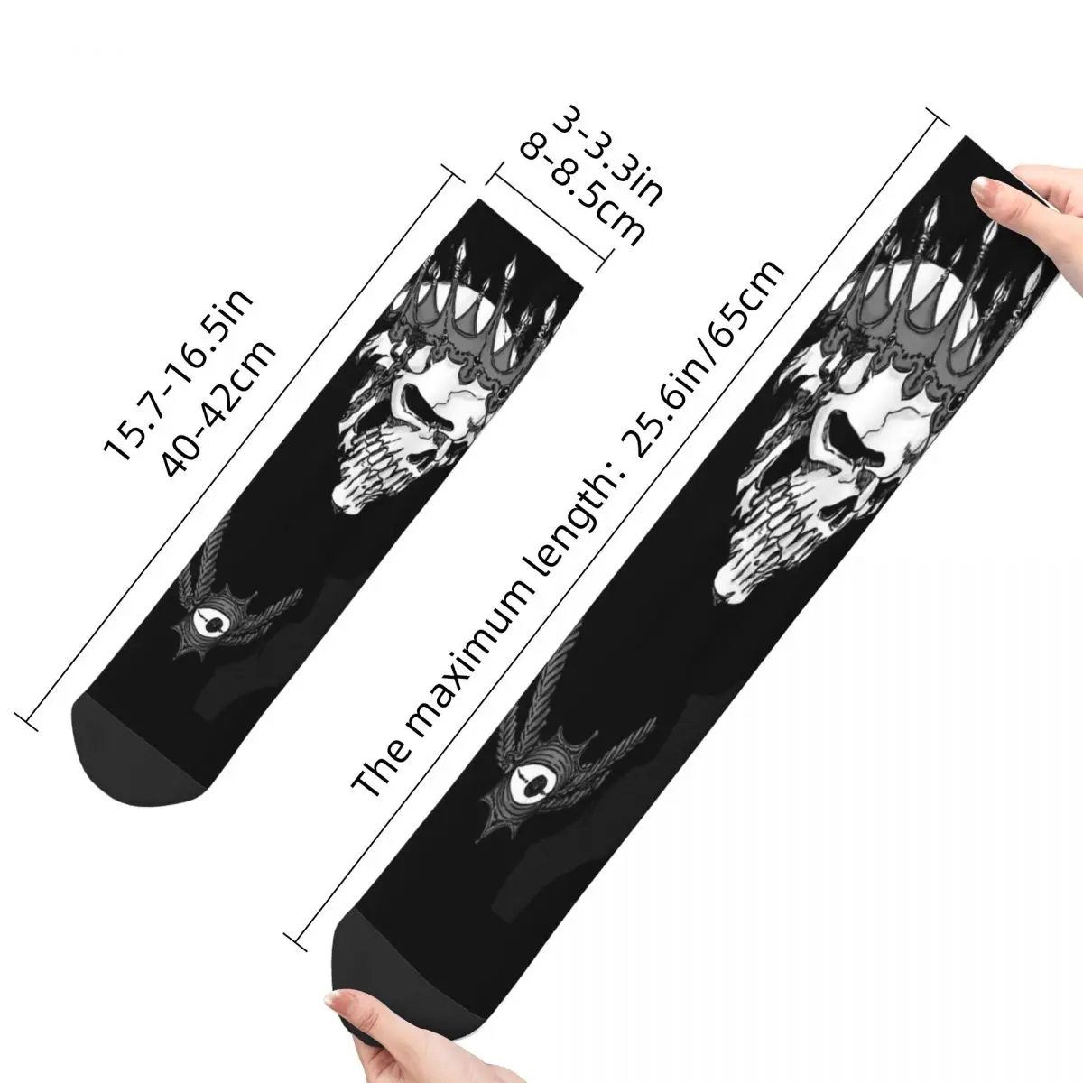 Sock for Men Bleach Black Soul Hip Hop Harajuku Shinigami, Japanese anime Happy Seamless Pattern Printed Boys Crew Sock Casual