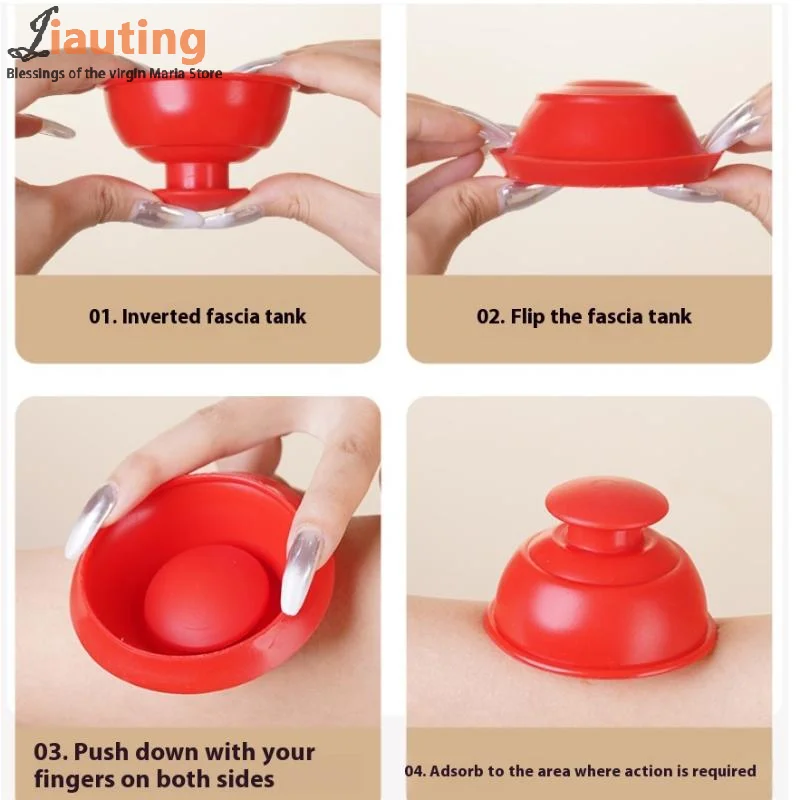 

Anti-cellulite Silicone Suction Cup Ventosas Massage Body Cups Vacuum Cupping Therapy Masajeador Face Sucker Slimming Jars